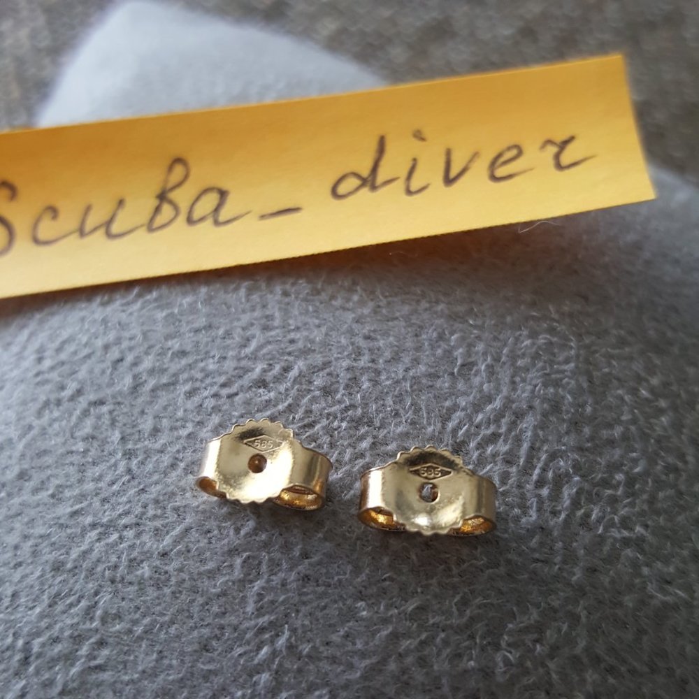 PANDORA 14K Solid Gold ALE 585 Lace Botanique Dangle Earrings Retired RARE - Picture 9 of 13